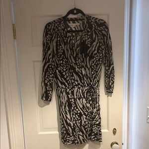 Veronica Beard Monochrome Long Sleeve Dress